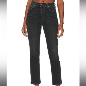 Agolde Riley Long Jeans - Panoramic Black Size 28